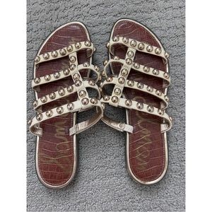 SAM EDELMAN Studded Sandals, Size: 7